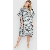 After Ocean Surf Poncho harmaa