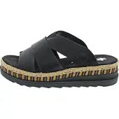 Rieker Ladies' Sandals V7989-00 Black - Black - 40