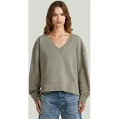 G-Star Sunfaded V-Neck Loose Sweater - Brown - Women