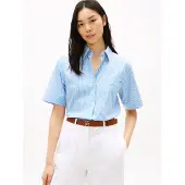 Tommy Hilfiger Pusero 'ESS' vaaleansininen / valkoinen
