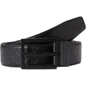 Calvin Klein Vyö 'Emblem Print Buckle' musta