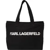 Karl Lagerfeld Ostoskassi 'ESSENTIAL' musta / valkoinen