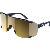 POC Devour Mid Bike Sunglasses Apatite Navy/Clarity Road/Partly Sunny Gold One Size