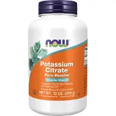 Now Kaliumsitraatti Potassium Citrate Powder 340g ravintolisä
