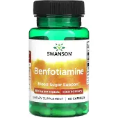 Swanson Health Benfotiamiini, 160 mg - 60 kapselia