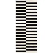 Home Collection Hanse Home Donna villainen käytävämatto 80x200 – musta ja luonnonvalkoinen