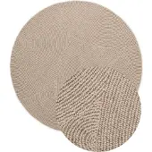 Home Collection Hanse Home Eleni vaalea beige pyöreä villamatto 150x150