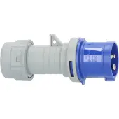 Brennenstuhl 1081010020, 3P, Sininen, Harmaa, Muovi, IP44, 230 V, 16 A