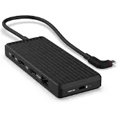 Unisynk 10-porttinen USB-C hubi (musta)