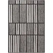Ted Baker Haringey Flatweave ulkomatto Allington mustavalkoinen 160x230, sopii käytettäväksi terassilla tai parvekkeella
