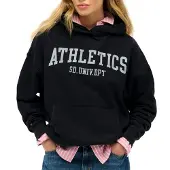Superdry for woman. W2012430A Athletic Essentials Relaxed Sweatshirt navy (M), Casual, Cotton