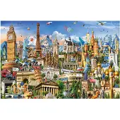 Educa Miniature 1000 Symbols Of Europe - Multi/patterned - ONE SIZE