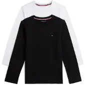 Tommy Hilfiger 2-Pack Cotton T-Shirt - Black - 164-170