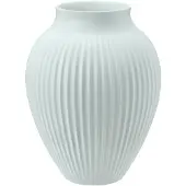 Knabstrup Keramik Ripple maljakko 20 cm, matte ice blue