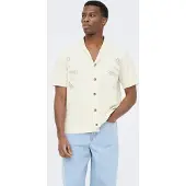 Only & Sons Onsjam Life Reg Ss Shirt Knit - Cream - M