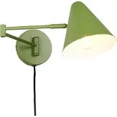 TRIO Lighting Seinävalaisin Cosima, Vihreä, Olohuone/ruokailutila, Metalli, Moderni