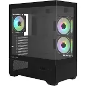 Zalman CHRONIX V2 -miditornikotelo ikkunalla ja RGB-valaistuksella, musta