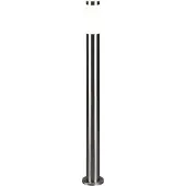 TRIO Trioto pylväsvalaisin 80 cm E27 harjattu teräs/valkoinen