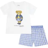 Polo Ralph Lauren Acc Polo Ralph Lauren Pyjamasetti - Satama-saari Blue M. Pehmolelu - - 7 v (122) - 2-osaiset yöasut