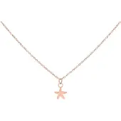 Wildcat Little Starfish Necklace - kaulakoru - Ruusukultainen metalli