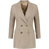Vulto Bleiseri 'Silk Bouclé Jacket' beige