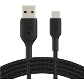 Belkin BoostCharge USB-A – USB-C -kaapeli, 15 W, 2 m, musta
