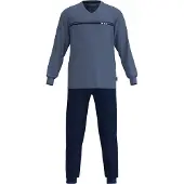 Tom Tailor Pitkä pyjama safiiri / tummansininen