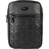 Lacoste Nomogramme Crossbody-laukku Nahka 16 cm Musta