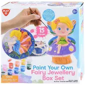 Playgo Paint Your Own Fairy Tale Jewelry Box - 8pcs.