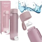 Wessper -setti tritan-pullo 1L roosa + pullon suodatinpatruuna
