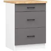 Akord Keittiökaappi Oliwia S60 3SZ, harmaa
