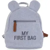 Childhome Lasten reppu Childhome My First Bag, harmaa kangas, kompakti