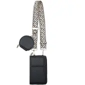 INF Naisten olkalaukku Crossbody matkapuhelinkukkaro Black