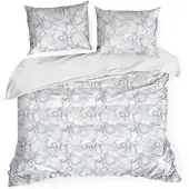 Eurofirany Vuodevaatesetti POS/ST/LISA 160x200 satiini, botaninen, vetoketjukiinnitys