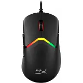 HyperX Pulsefire Saga -pelihiiri (musta), Molempikätinen, Optinen, USB A-tyyppi, 3200 DPI, musta