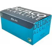 Deltaco AA-alkaliparistot 40 kpl:n pakkaus