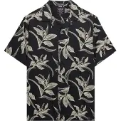 Superdry Hawaiian Print S/S Shirt - Navy - M