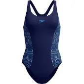 Speedo Placement Muscleback Swimsuit - Navy - 40