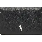 Ralph Lauren for woman. 427949873014 Black Polo Play leather card holder (OSFA), Casual