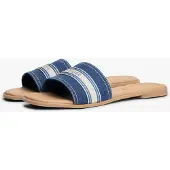 Tommy Hilfiger Flat Mule Webbing - Blue - 38