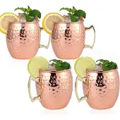 INF Elegantti vasaroidusta kuparista valmistettu cocktail-lasi M