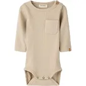 Lil´ Atelier Nbmlago Ls Slim Body Lil - Beige - 74
