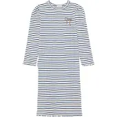 Minymo Dress Ls Rib - Blue - 110