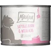 MjAMjAM 6 x 200 g mehukas kana ja villilohi märkäkissanruoka