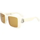 Moncler ML0244 53/22/135 Ivory asetaattiset aurinkolasit Naisille ML0244