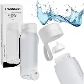 Wessper Tritan suodatinpullo valkoinen 0.7L vesipullo suodattimella