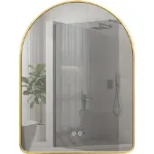 REA LED SEINÄPEILI 80x60cm CAMLOT Brush Gold
