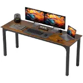 HOMCOM -tietokonepöytä, Kaimiška ruda spalva