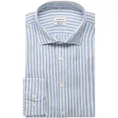Seidensticker Linen Shirt Regular - Blue - 42
