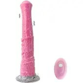 Dark Red Brand Dildo kaukosäätimellä Horse Dildo
